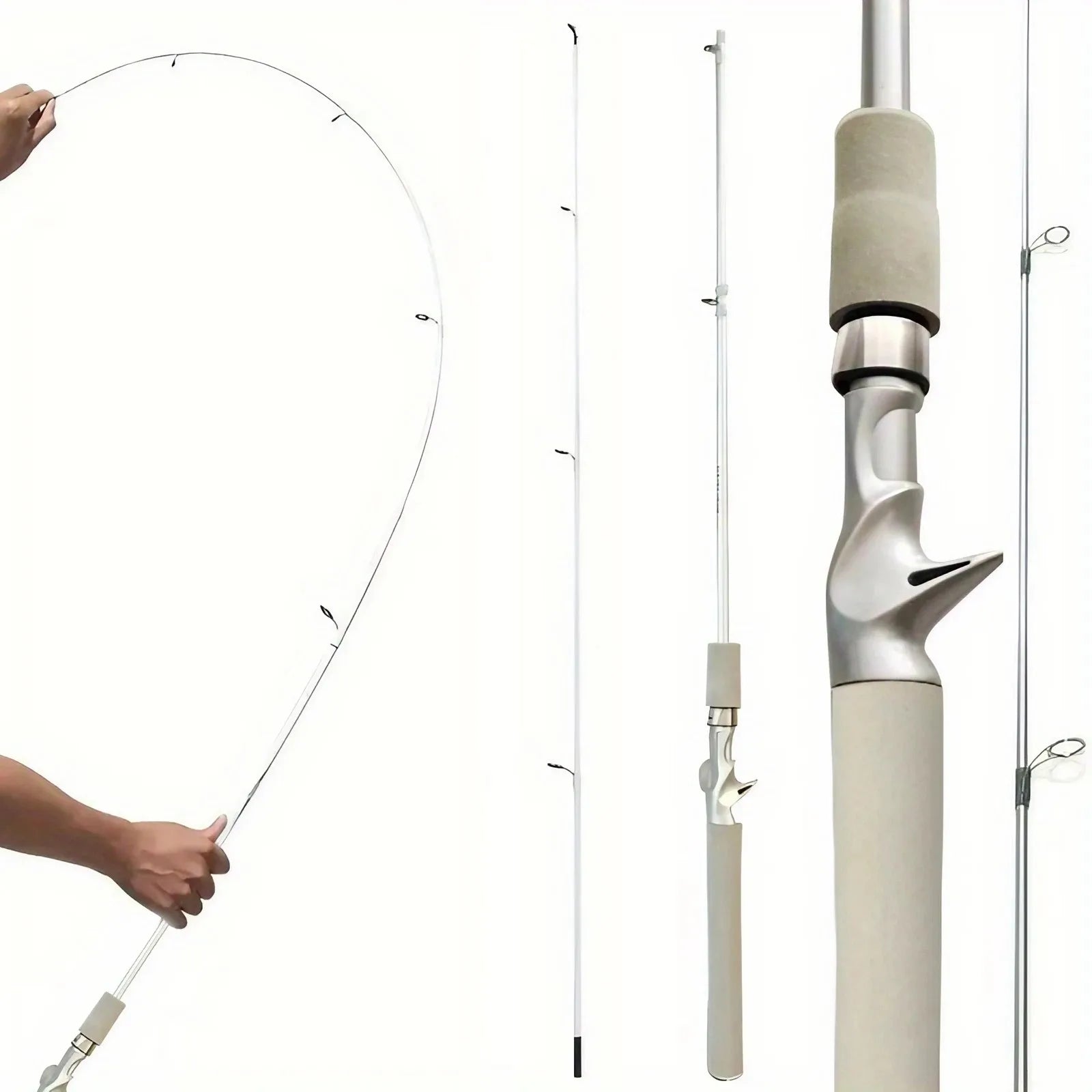 Fiberglass Fishing Rod – 180cm White