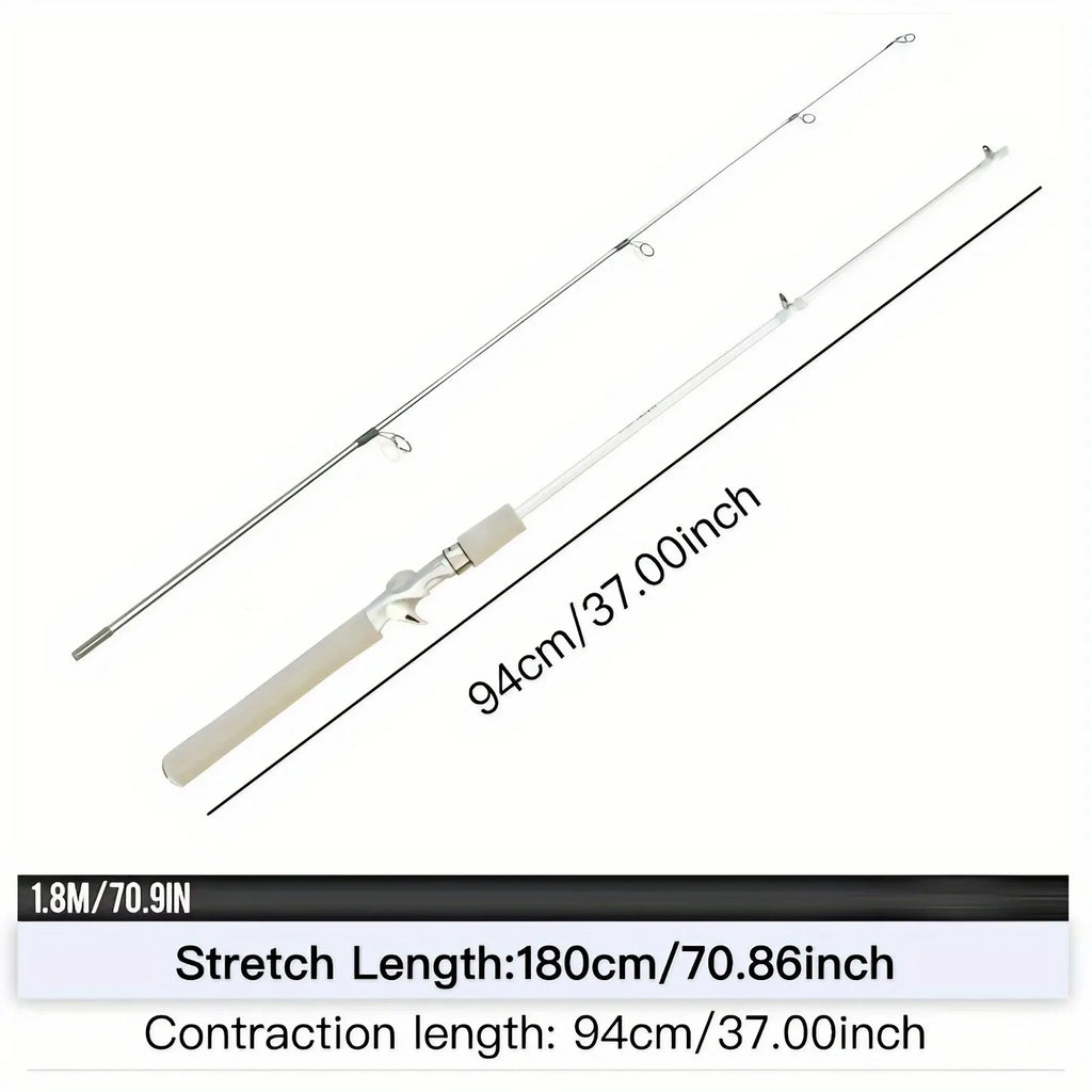 Fiberglass Fishing Rod – 180cm White