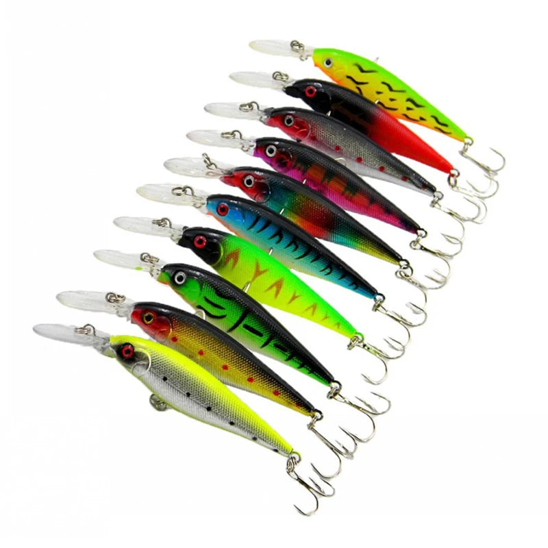 Bionic Fish Lure Set with Bell – 10pcs