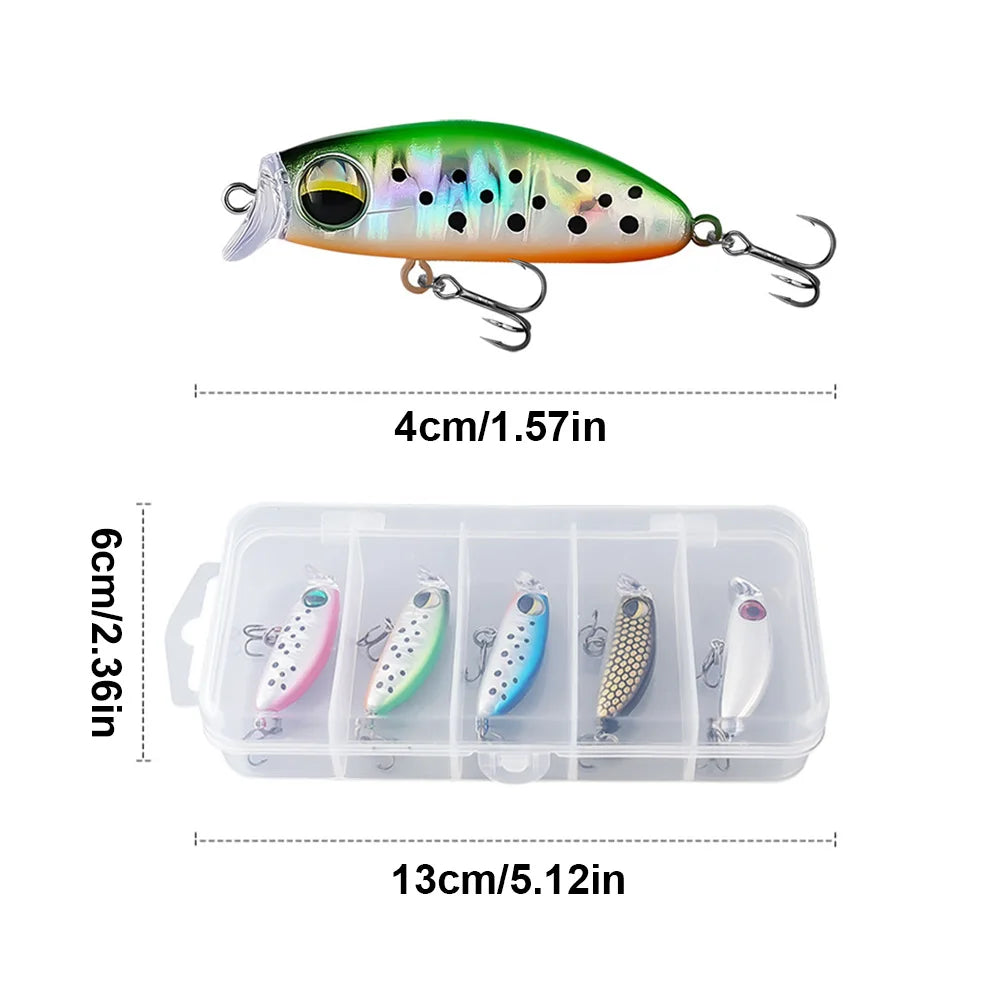 Mixed Minnow Lure Set – 5pcs