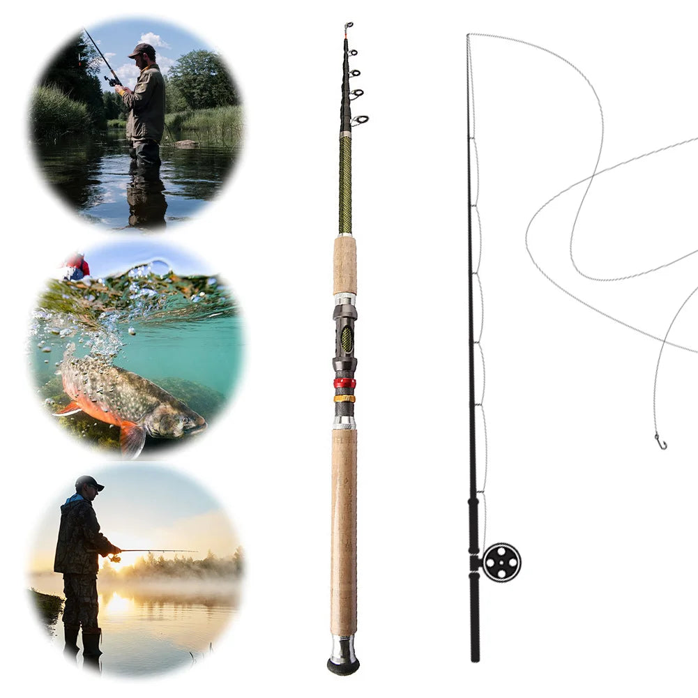 Carbon Telescopic Travel Rod – 2.1–2.7m