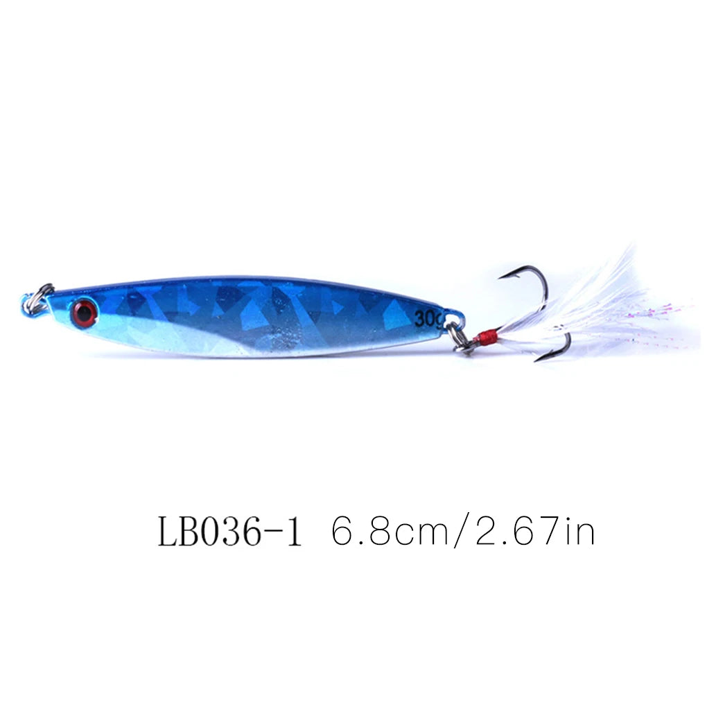 Metal Plate Jig Lures – 30g (5pcs)