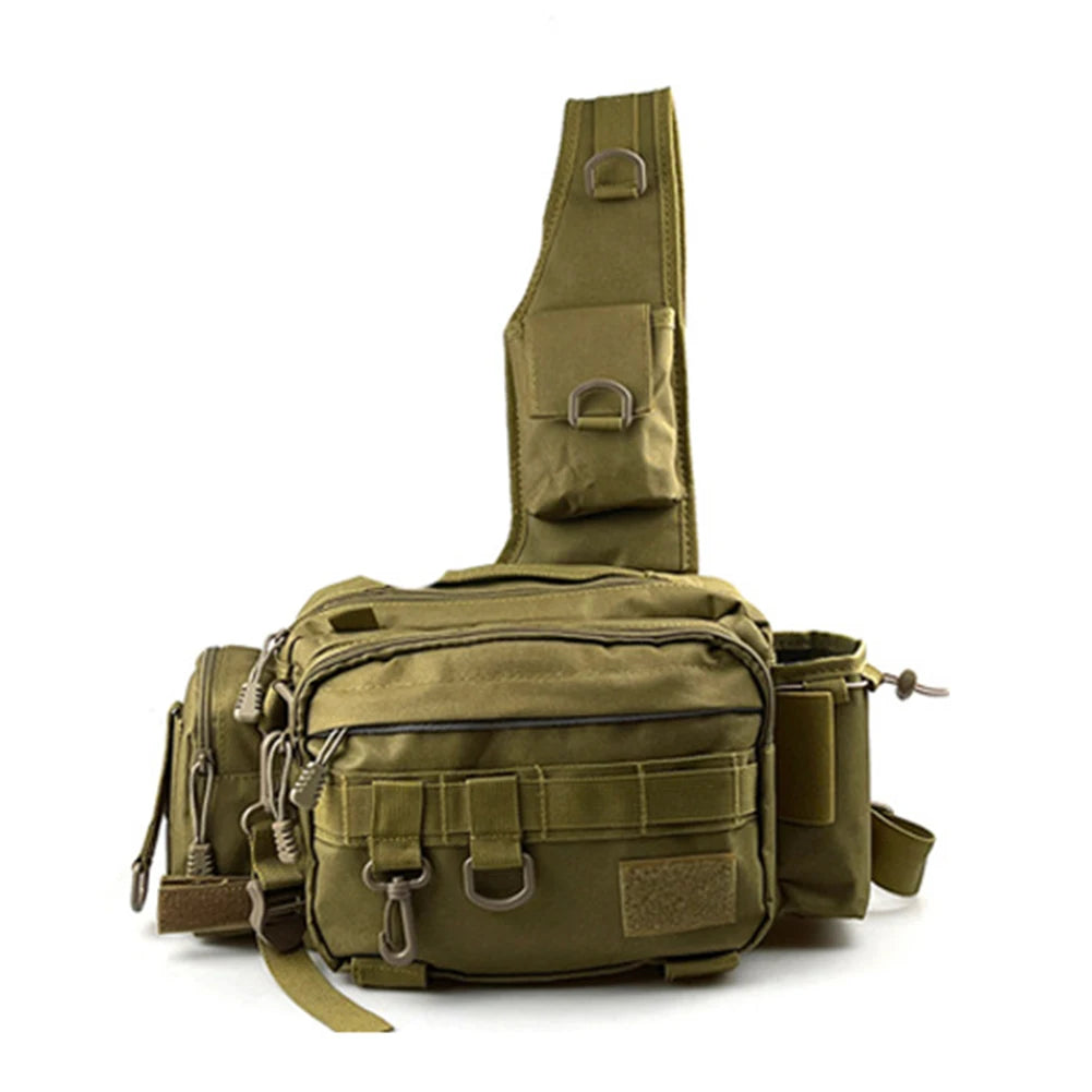Multi-Pocket Fishing Shoulder Tackle Bag