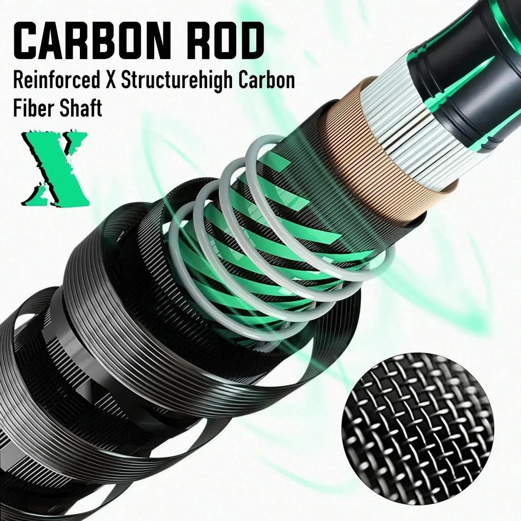 Universal Carbon Casting Rod – 1.8m Medium Fast