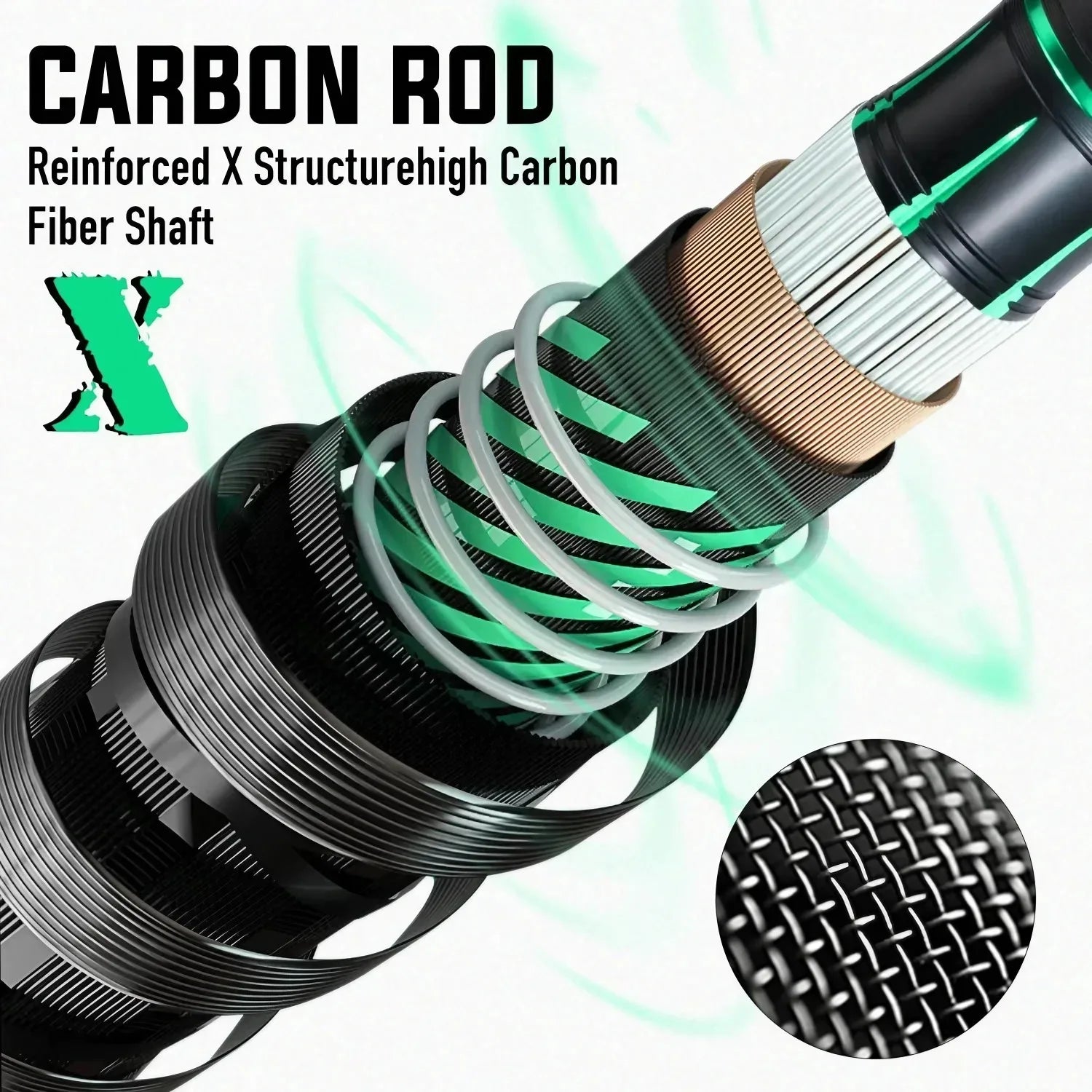 Universal Carbon Casting Rod – 1.8m Medium Fast