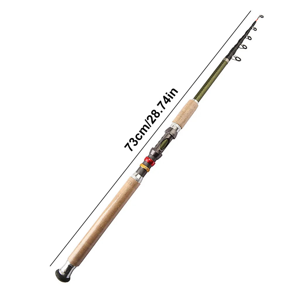 Carbon Telescopic Travel Rod – 2.1–2.7m