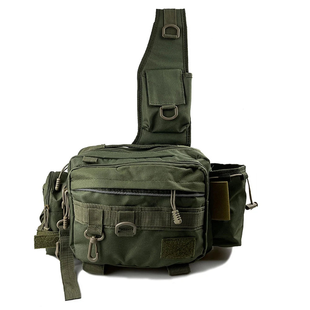 Multi-Pocket Fishing Shoulder Tackle Bag