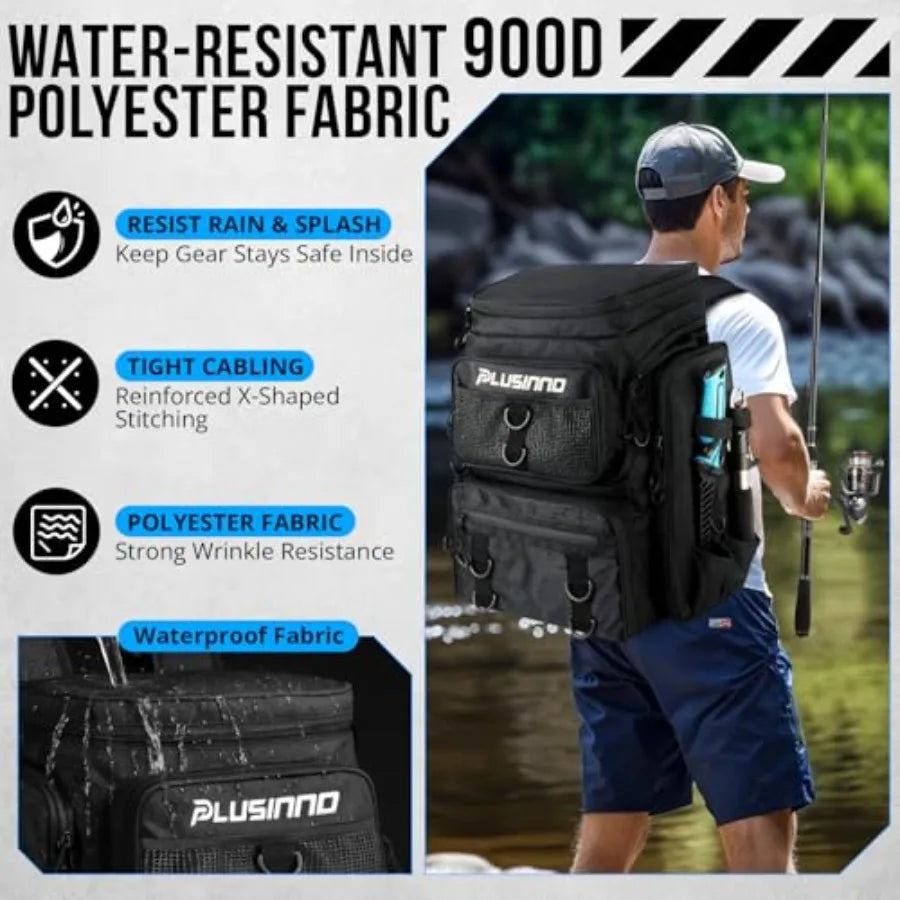 42L Fishing Backpack Tackle Bag