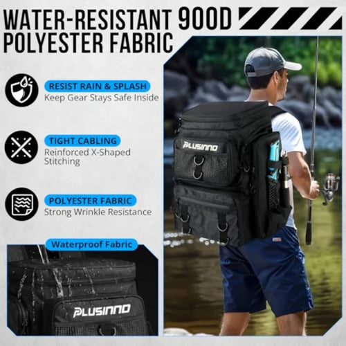 42L Fishing Backpack Tackle Bag