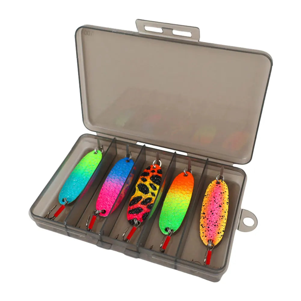 Metal Spoon Spinner Lures – 5pcs