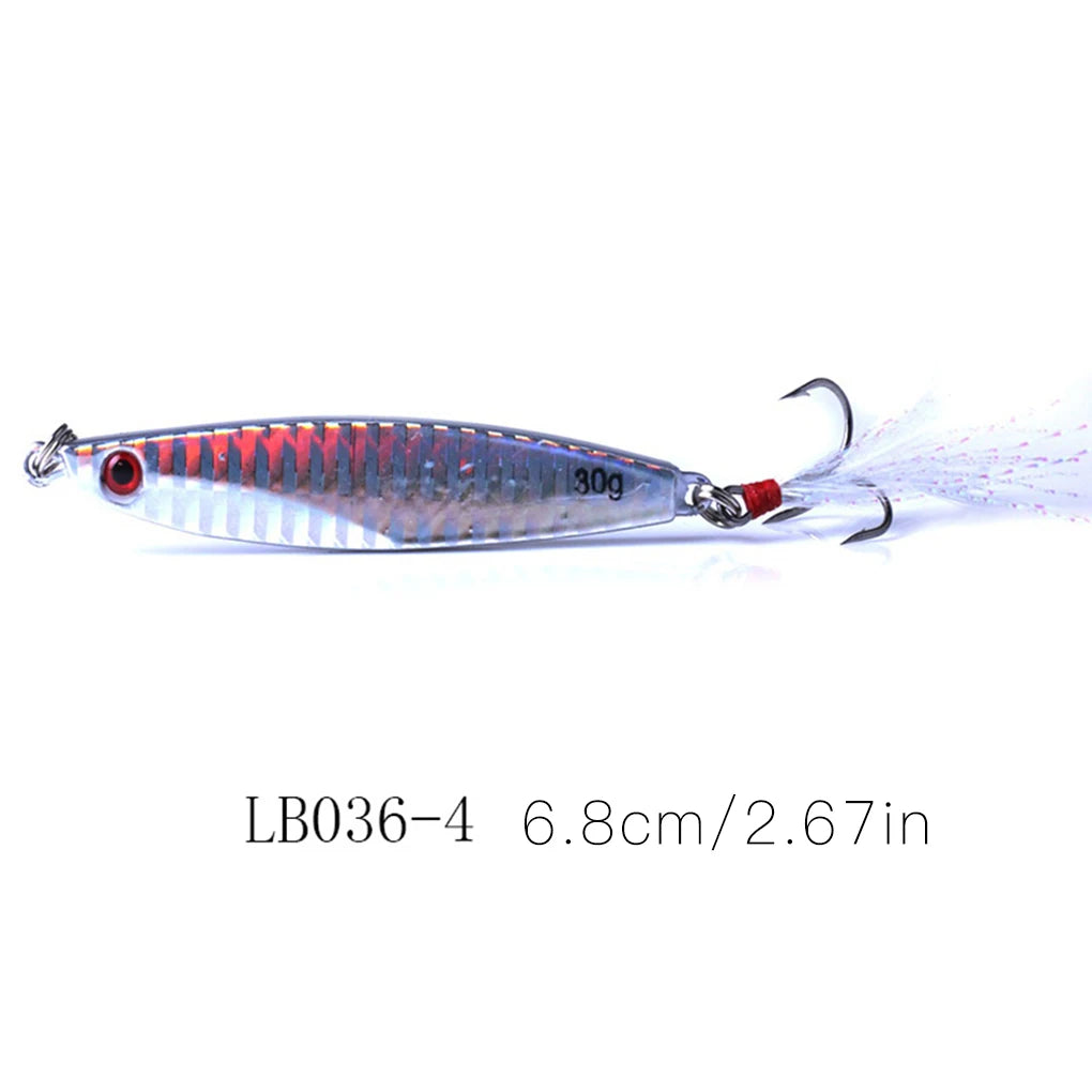 Metal Plate Jig Lures – 30g (5pcs)