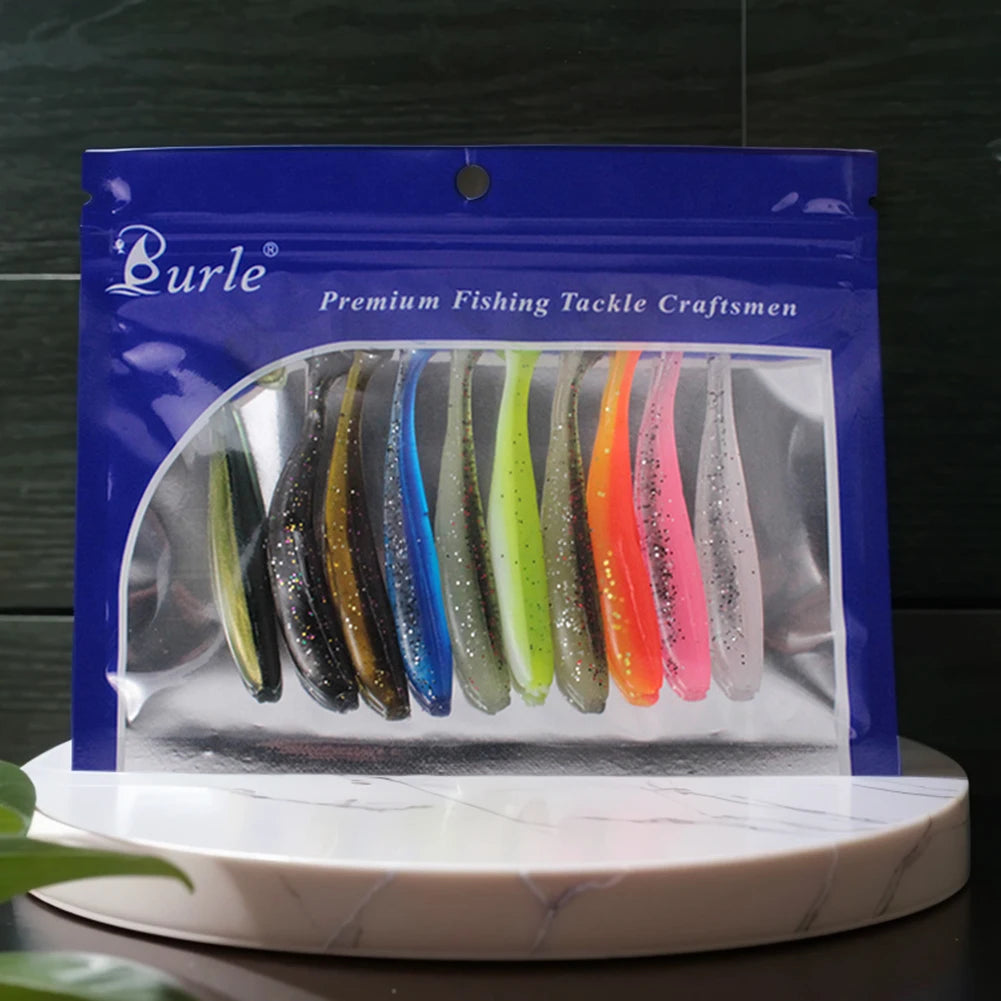 T-Tail Paddle Soft Baits – 10pcs