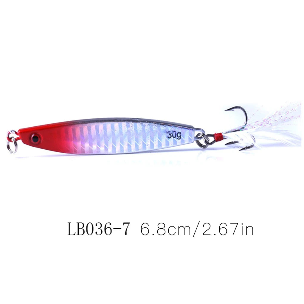 Metal Plate Jig Lures – 30g (5pcs)