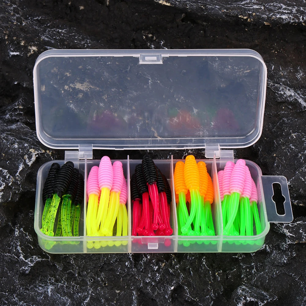 Two-Tail Soft Bait Set – 30pcs