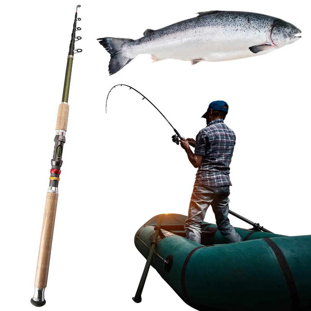Carbon Telescopic Travel Rod – 2.1–2.7m