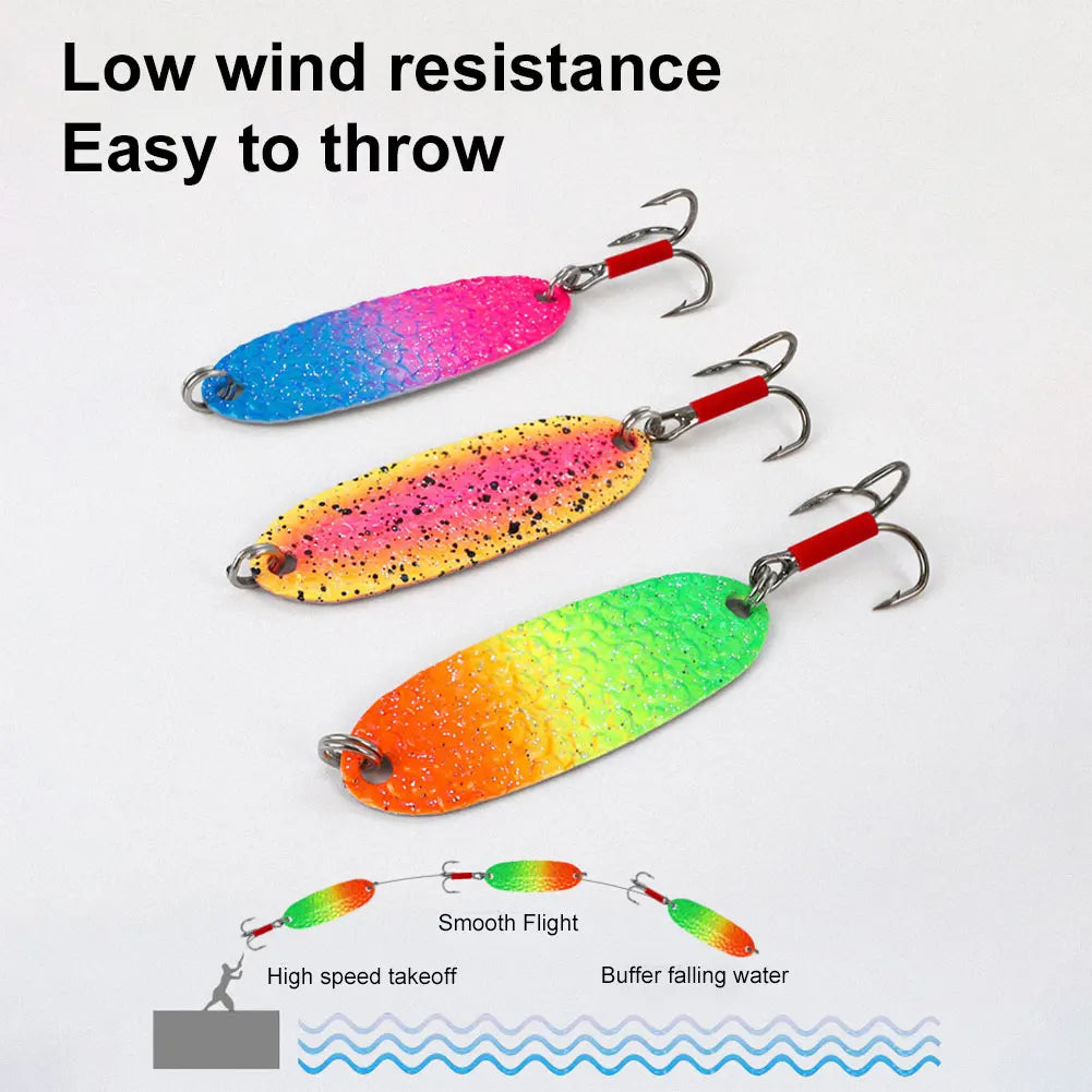 Metal Spoon Spinner Lures – 5pcs