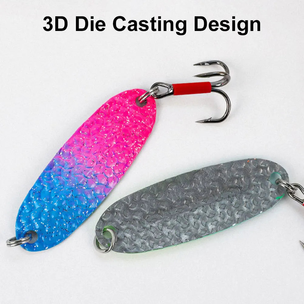 Metal Spoon Spinner Lures – 5pcs